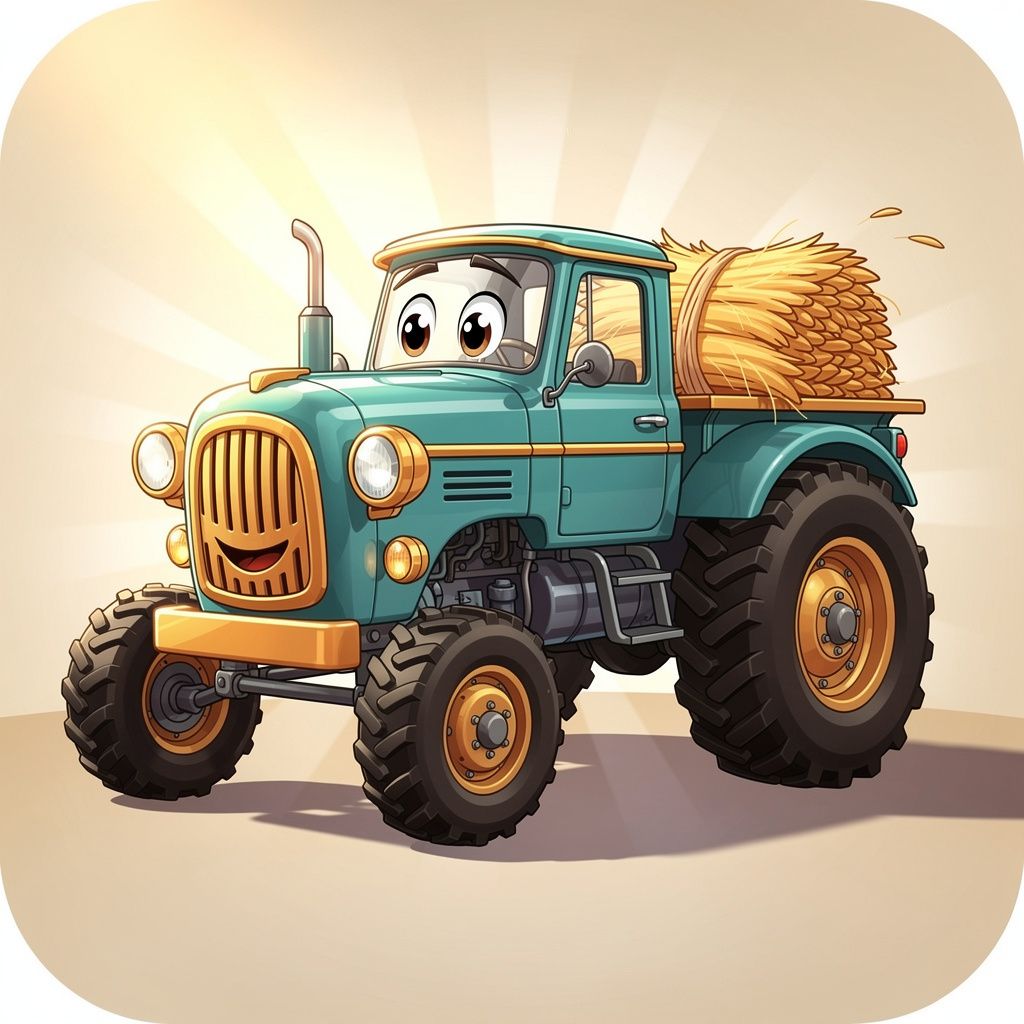farmnation collectible blue-tractor